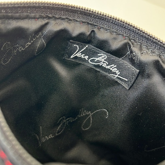 Vera Bradley Microfiber Wristlet Clutch Wallet Cosmetic Bag - Picture 4 of 5